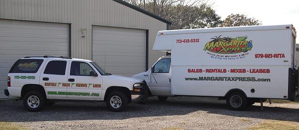 MARGARITA MACHINE DELIVERY VEHICLES FOR DELIVERY TO YOUR PARTY OR EVENT